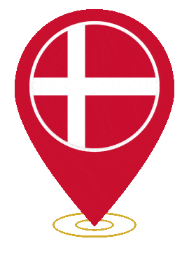 Denmark Pin Heartbeat animated flag GIF
