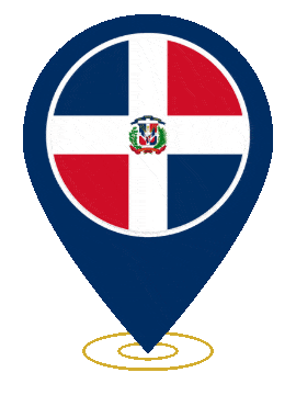 Dominican Republic Pin Heartbeat animated flag GIF