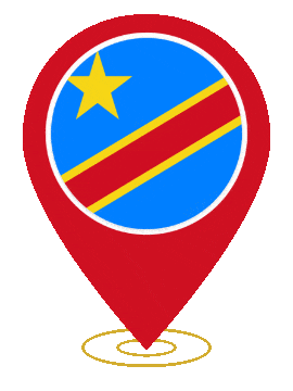 Dr Congo Pin Heartbeat animated flag GIF