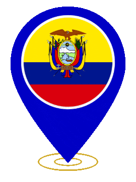 Ecuador Pin Heartbeat animated flag GIF