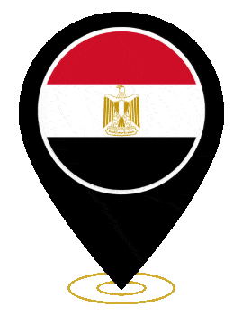 Egypt Pin Heartbeat animated flag GIF
