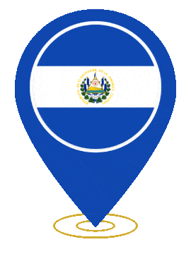 El Salvador Pin Heartbeat animated flag GIF