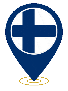 Finland Pin Heartbeat animated flag GIF