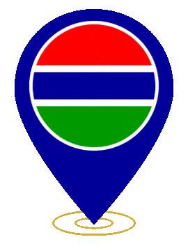 Gambia Pin Heartbeat animated flag GIF