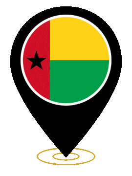 Guinea Bissau Pin Heartbeat animated flag GIF