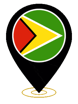 Guyana Pin Heartbeat animated flag GIF