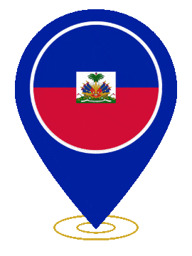 Haiti Pin Heartbeat animated flag GIF
