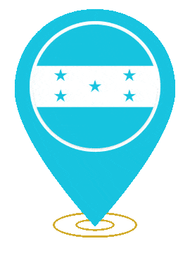 Honduras Pin Heartbeat animated flag GIF