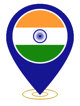 India Pin Heartbeat animated flag GIF