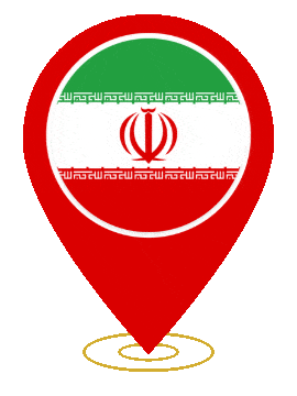 Iran Pin Heartbeat animated flag GIF