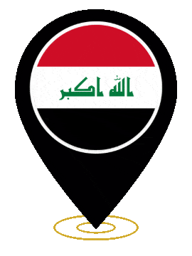 Iraq Pin Heartbeat animated flag GIF