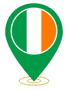 Ireland Pin Heartbeat animated flag GIF