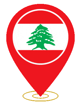 Lebanon Pin Heartbeat animated flag GIF
