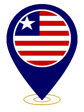 Liberia Pin Heartbeat animated flag GIF