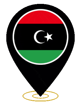 Libya Pin Heartbeat animated flag GIF