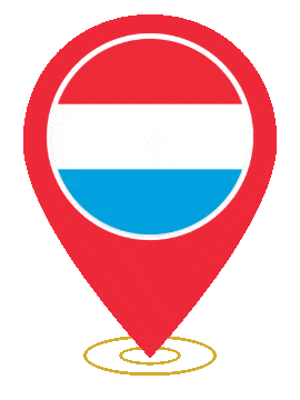 Luxembourg Pin Heartbeat animated flag GIF