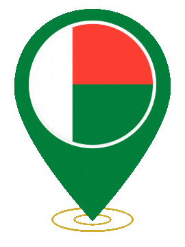 Madagascar Pin Heartbeat animated flag GIF