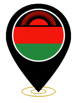Malawi Pin Heartbeat animated flag GIF