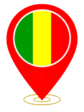 Mali Pin Heartbeat animated flag GIF
