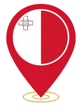 Malta Pin Heartbeat animated flag GIF