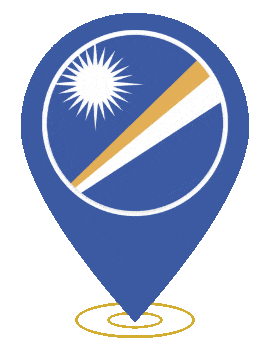 Marshall Islands Pin Heartbeat animated flag GIF