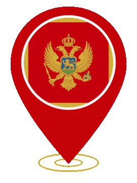 Montenegro Pin Heartbeat animated flag GIF