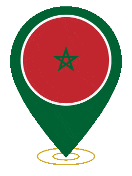 Morocco Pin Heartbeat animated flag GIF