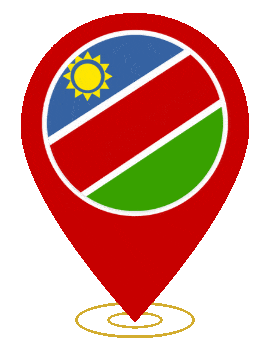 Namibia Pin Heartbeat animated flag GIF