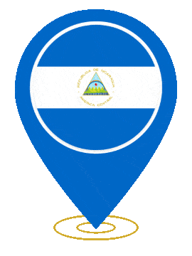 Nicaragua Pin Heartbeat animated flag GIF