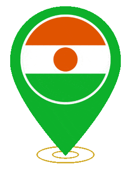 Niger Pin Heartbeat animated flag GIF
