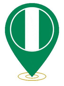 Nigeria Pin Heartbeat animated flag GIF