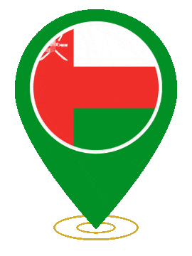 Oman Pin Heartbeat animated flag GIF