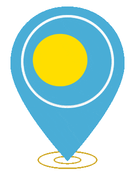 Palau Pin Heartbeat animated flag GIF