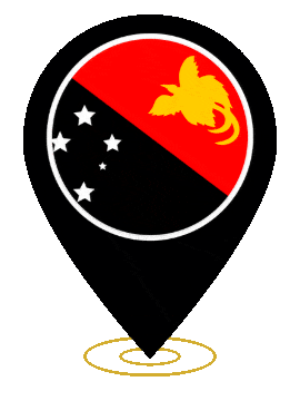 Papua New Guinea Pin Heartbeat animated flag GIF