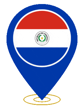 Paraguay Pin Heartbeat animated flag GIF