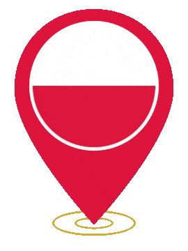 Poland Pin Heartbeat animated flag GIF