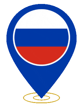 Russia Pin Heartbeat animated flag GIF