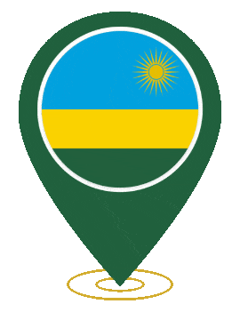 Rwanda Pin Heartbeat animated flag GIF