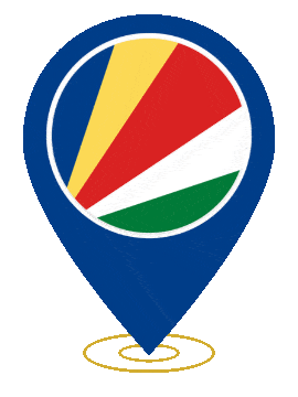Seychelles Pin Heartbeat animated flag GIF