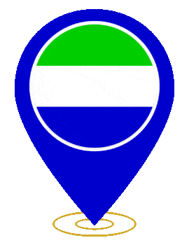Sierra Leone Pin Heartbeat animated flag GIF