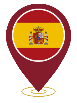 Spain Pin Heartbeat animated flag GIF