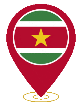 Suriname Pin Heartbeat animated flag GIF