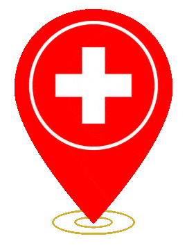 Switzerland Pin Heartbeat animated flag GIF