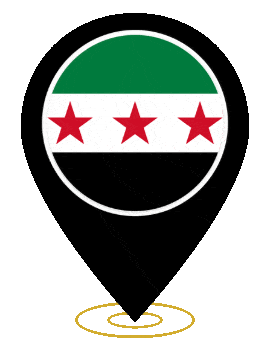 Syria Pin Heartbeat animated flag GIF
