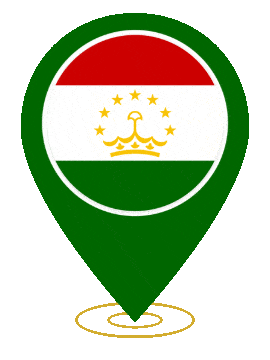 Tajikistan Pin Heartbeat animated flag GIF