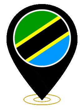 Tanzania Pin Heartbeat animated flag GIF