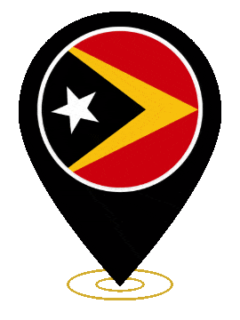Timor Leste Pin Heartbeat animated flag GIF