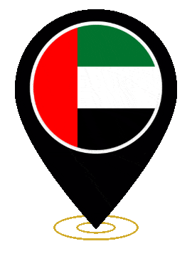 United Arab Emirates Pin Heartbeat animated flag GIF