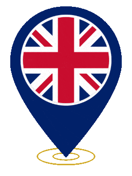 United Kingdom Pin Heartbeat animated flag GIF