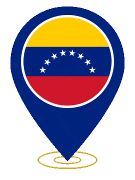 Venezuela Pin Heartbeat animated flag GIF